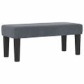 vidaXL Posteľ s pružinovým rámom Tmavo šedá 200 x 90 cm Zamat