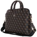 Guess Computer Bag New 4G Zipper Pocket & Triangle Logo for 15" Laptop Black