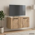 vidaXL Nástenná TV skrinka 59,5 x 31 x 30 cm Dub artisan
