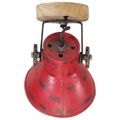 vidaXL Nástenná lampa 25 W šmuhovaná červená 11,5x11,5x25 cm E27