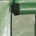 vidaXL Skleník s oceľovým rámom 1x0,5x1,9 m 0,5 m²