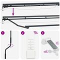 vidaXL Elektrická Retrakovateľná Markíza Hnedá a antracitová 4 × 3 m