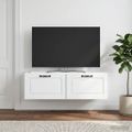 vidaXL Nástenná TV skrinka Biela 98 x 31 x 30 cm Kompozitné drevo