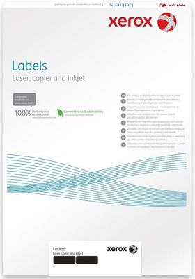 XEROX biela lesklá samolepiaca fólia PNT laser A4 (50 ks)