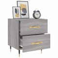 vidaXL Nočné stolíky 2 ks sivé sonoma 40x35x47,5 cm kompozitné drevo
