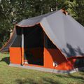 vidaXL Tipi stan 8-miestny Šedá a oranžová taft