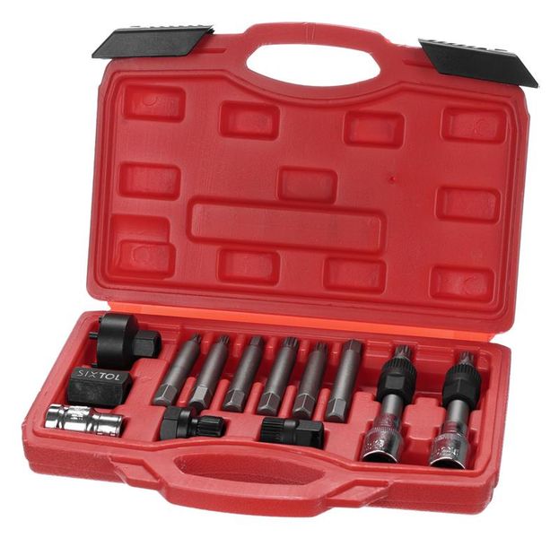 Sada na demontáž remenice MECHANIC PULLEY SET 1, 13 ks SIXTOL