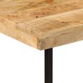 vidaXL Stôl 165x110x77 cm z masívneho dreva mango a železo