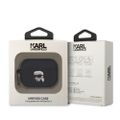 Púzdro Karl Lagerfeld pre Airpods Pro 2 KLAP2RUNIKK čierna 3D Silikón NFT Karl
