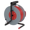 Predlžovací kábel EMOS P19125 na bubne 25 m / 1 zásuvka / červený / PVC / 230 V / 1,5 mm2