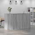 vidaXL Recepčný stôl sivý dub sonoma 180x50x103,5 cm kompozitné drevo