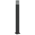 vidaXL Vonkajšia stojaca lampa čierna 110 cm hliník