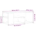 vidaXL Konferenčný stolík Artisan Dub 100x50x40 cm Konštrukčné drevo