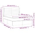 vidaXL Boxspring posteľ s matracom zelená 140x200 cm látka