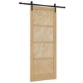 vidaXL Posuvné dvere Prírodná 86 x 211 cm Borovicový masív