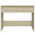vidaXL Konzolový stolík, dub sonoma 100x35x76,5 cm, kompozitné drevo