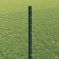 vidaXL Hexagonálny plot s stĺpom 100 x 0,8 m PVC potiahnutá oceľ