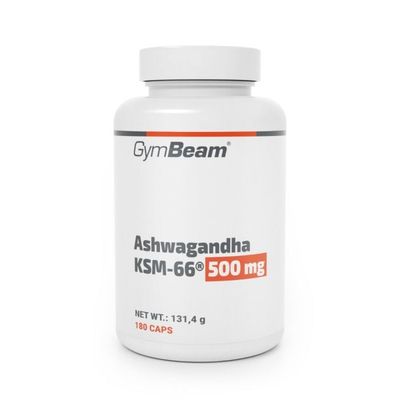 Ashwagandha KSM-66® 500mg - GymBeam, 180 kaps.