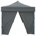 vidaXL Skladací párty stan s 8 bočnými stenami 870x291x315 cm antracitový