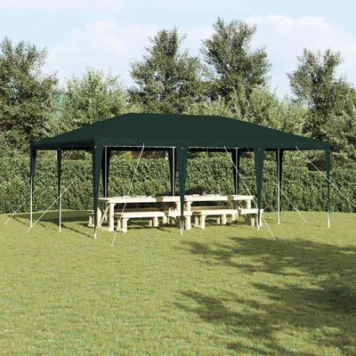 vidaXL Párty stan Zelená 600 x 400 x 266 cm Polyetylén a oceľ