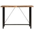 vidaXL Barový stôl 150x70x107 cm masívne recyklované drevo a železo