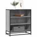 vidaXL Komoda sivá sonoma 68x35x76 cm kompozitné drevo a kov
