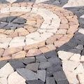 vidaXL Mosaikové dlaždice s kvetinovým vzorom Viacfarebný 120 x 120 cm