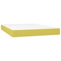 vidaXL Boxspring posteľ s matracom zelená 140x200 cm látka