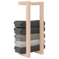 vidaXL Stojan na uteráky 23x18x60 cm masívna borovica