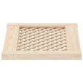 vidaXL Dvere skrinky mriežkový dizajn 2 ks 49,5x39,5 cm masív borovica