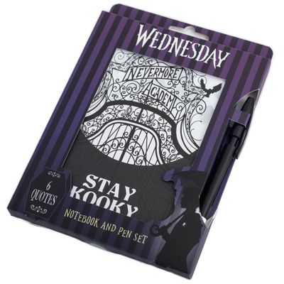 Darčeková sada Wednesday - Zápisník a propiska