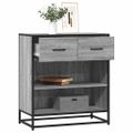 vidaXL Komoda sivá sonoma 68x35x76 cm kompozitné drevo