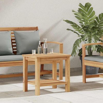 vidaXL Konferenčný stolík Hnedá 50 x 35 x 45 cm Husté teakové drevo