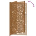 vidaXL Záhradná brána 100x200 cm odolná oceľ s plameňovým dizajnom