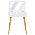 vidaXL Toaletný stolík so zrkadlom MDF 60x40x75 cm