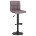 vidaXL Barová stolička, sivohnedá, látková