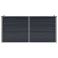 vidaXL Vyvýšený záhradný záhon, antracit 160x40x77cm, pozinkovaná oceľ