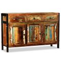 vidaXL Komoda, masívne recyklované drevo, 120x35x76 cm
