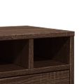vidaXL Stojan na tlačiareň hnedý dub 40x32x22,5 cm kompozitné drevo