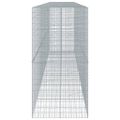 vidaXL Gabiónový kôš s krytom 700x100x200 cm pozinkované železo