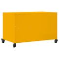 vidaXL TV skrinka horčicovožltá 68x39x43,5 cm oceľ