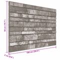 vidaXL Nástenné panely 10 ks 100 x 50 cm Tmavosivá EPS pena