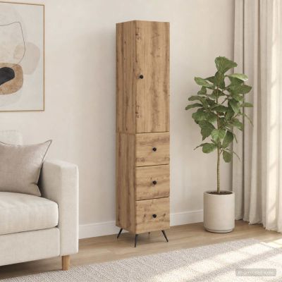 vidaXL Sada skríň 2 ks 34,5 x 34,5 x 90 cm Kompozitné drevo