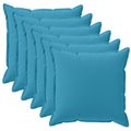 vidaXL Poťah na podložku 6 ks HOUTEN Svetlomodrá 45 x 45 cm Polyester