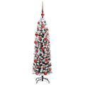 vidaXL Umelý vianočný stromček Zelená 150 cm PVC, oceľ a plast