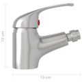 vidaXL Kúpeľňová batéria na bidet, strieborná 13x12 cm