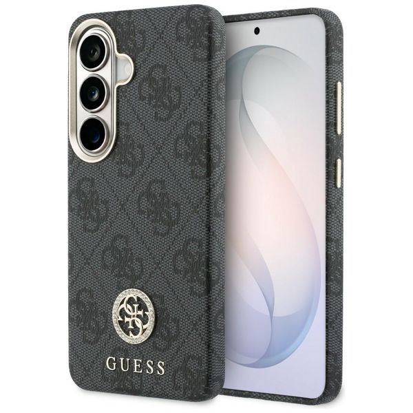 Puzdro Guess 4G Rhinestone Round Logo MagSafe pre Samsung Galaxy S26 čierne