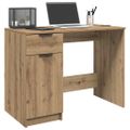 vidaXL Stôl dub artisan 100x50x75 cm kompozitné drevo
