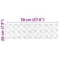 vidaXL Schodový rošt 4 ks 70 x 20 cm Strieborná Hliník Obdĺžnikový