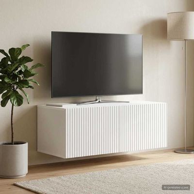 vidaXL Nástenná TV skrinka Biela 78,5 x 41 x 30 cm Kompozitné drevo